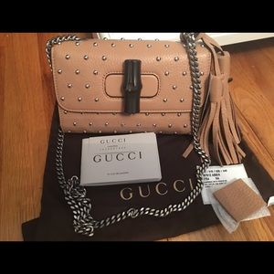 SOLD ❗️Authentic Gucci Miss Bamboo Studded Bag NWT